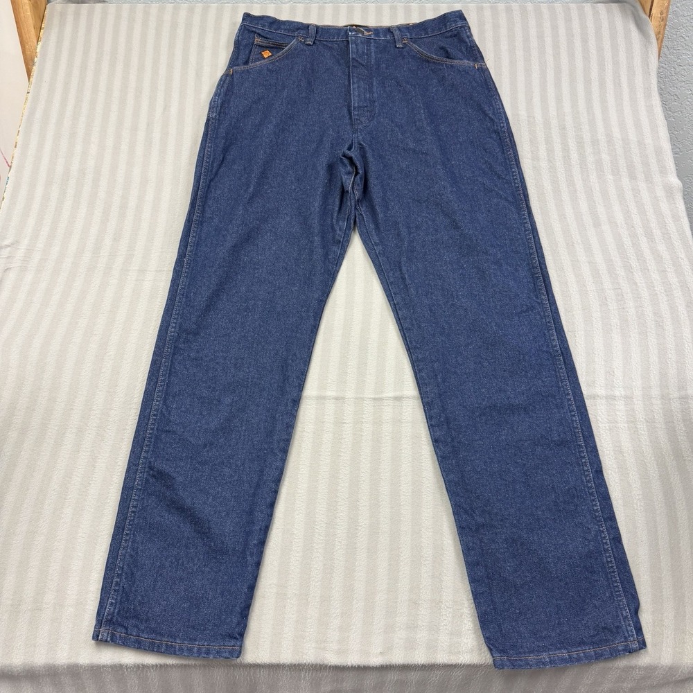 Wrangler Jeans HRC2 2112 FR Men 35X34 Denim Flame Resistant Cat2 Plant Wear
